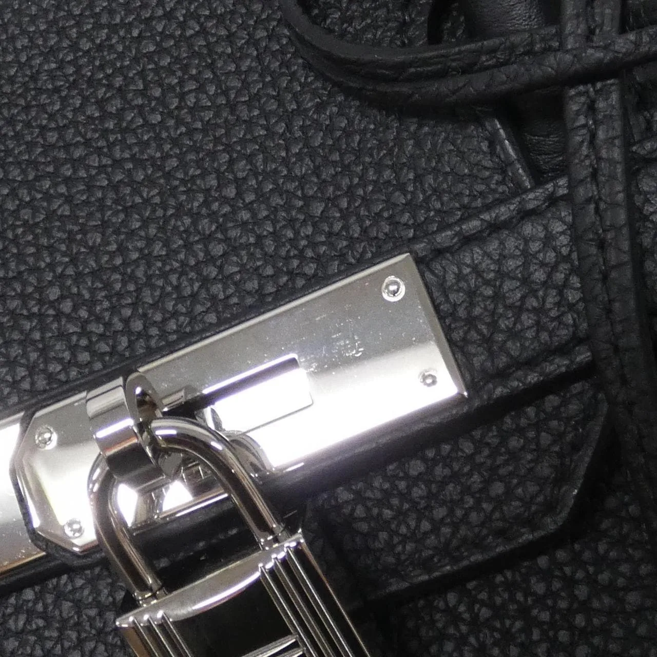 HERMES Birkin 030520CK Handbag Togo Black Togo Leather Rank A - Thumbnail 5