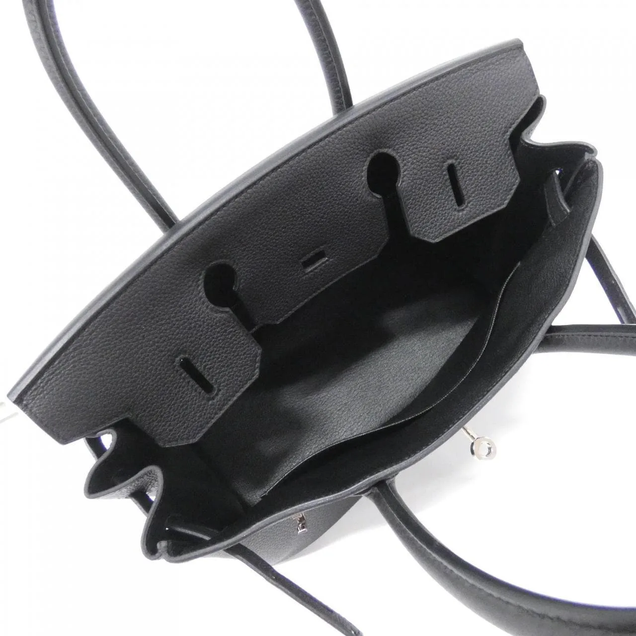 HERMES Birkin 030520CK Handbag Togo Black Togo Leather Rank A - Thumbnail 8