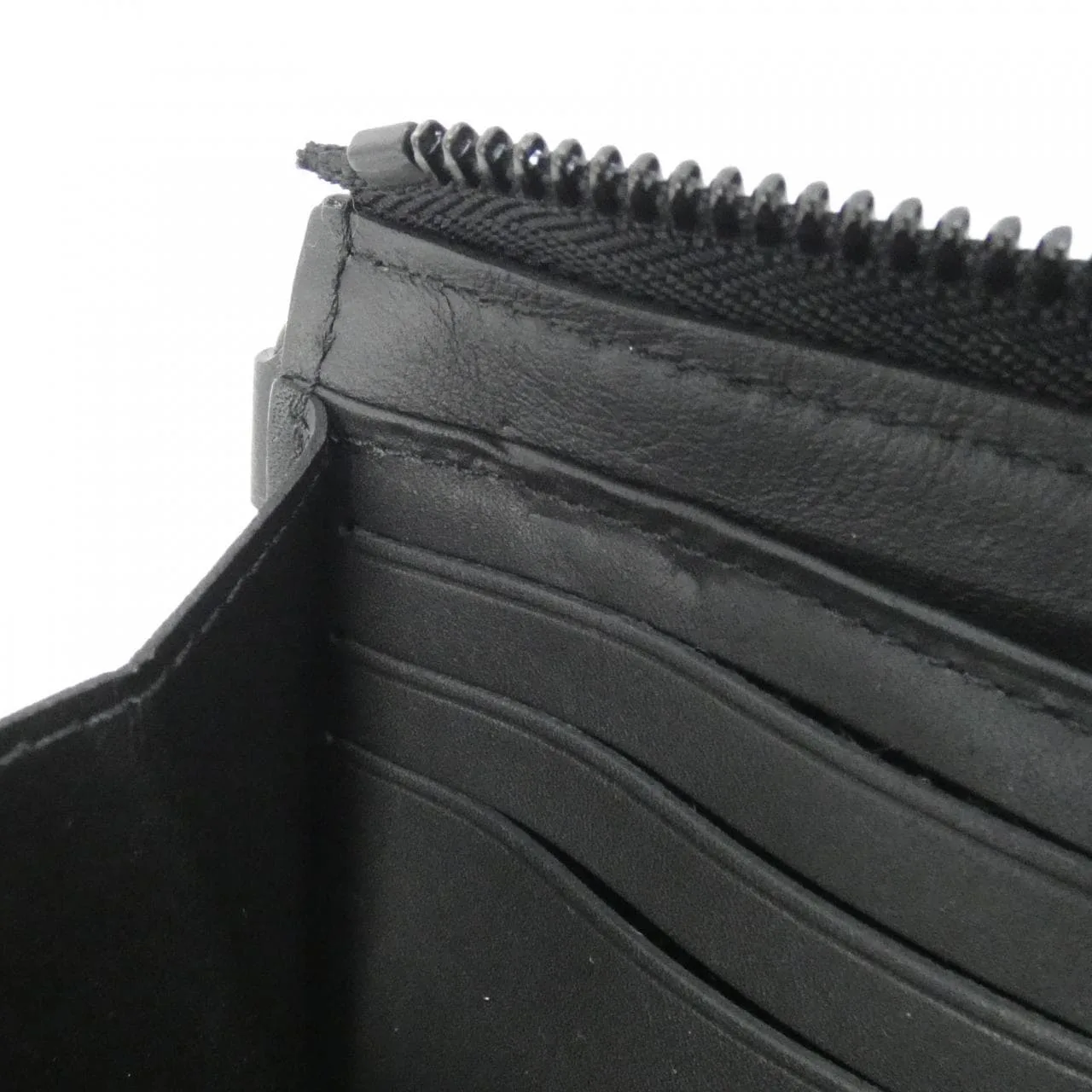 LOUIS VUITTON M69831 Wallet Lambskin 黑色 羊皮 中古品A - 縮圖 9