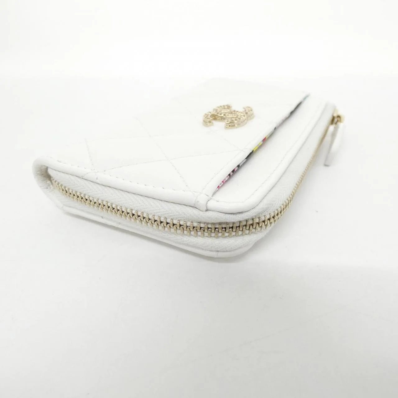 CHANEL AP4490 Card Case Lambskin White Lambskin Rank A - Thumbnail 3