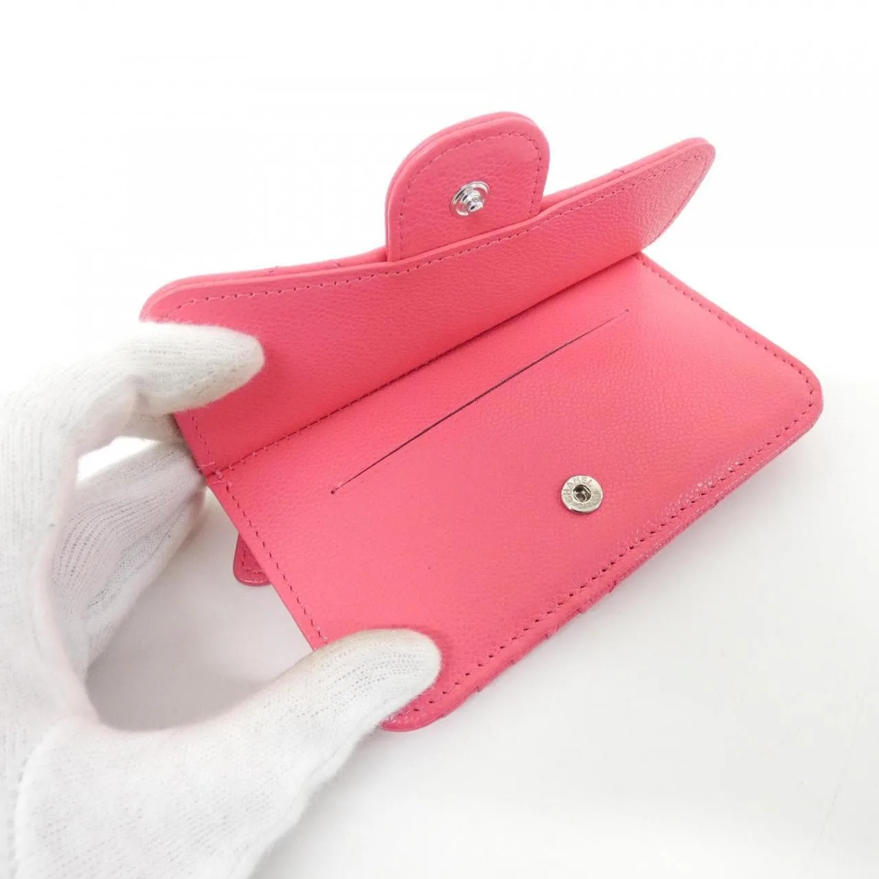 CHANEL Timeless Classic AP2570 Card Case Grained Calfskin Pink Grained Calfskin Rank A - Thumbnail 8