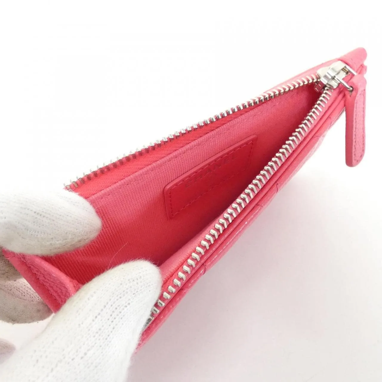 CHANEL Timeless Classic AP2570 Card Case Grained Calfskin Pink Grained Calfskin Rank A - Thumbnail 10