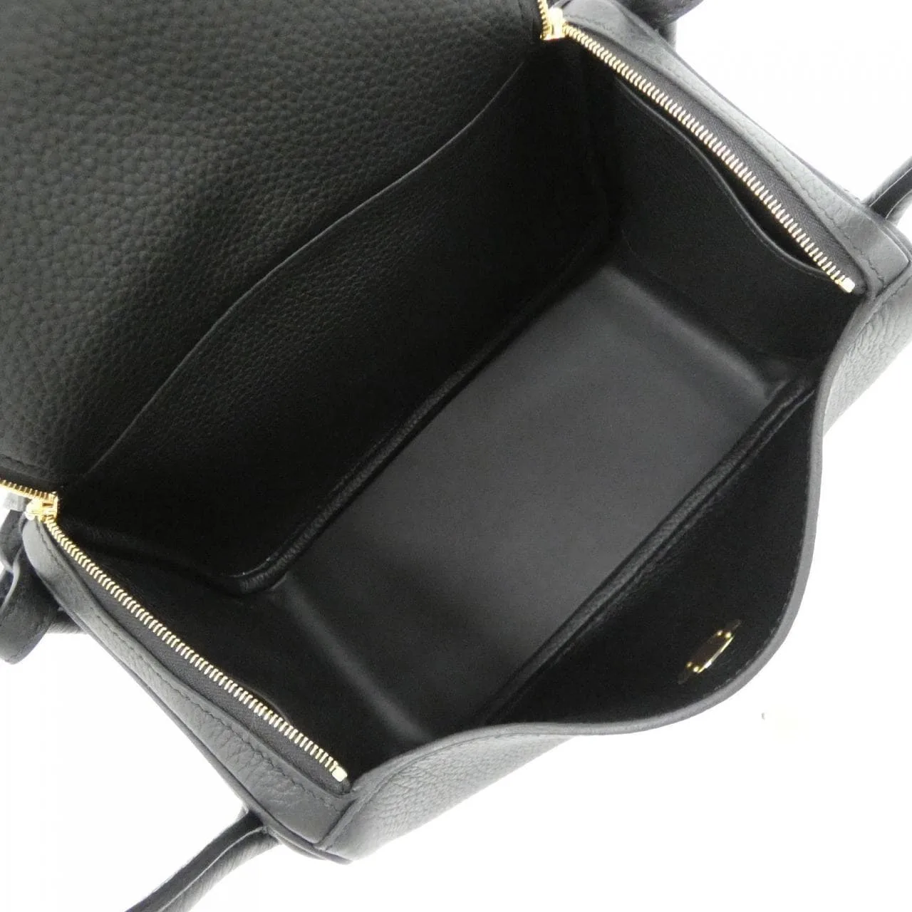 HERMES Lindy 073428CC Shoulder Clemence Black Clemence Leather Rank A - Thumbnail 5