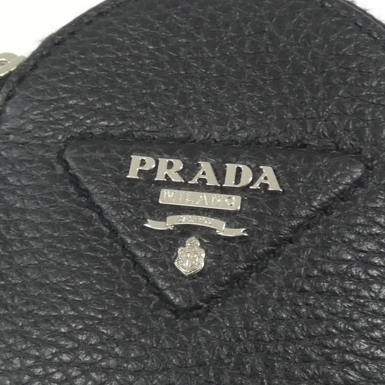 PRADA 1MM006 散紙包 黑色 中古品A - 縮圖 3