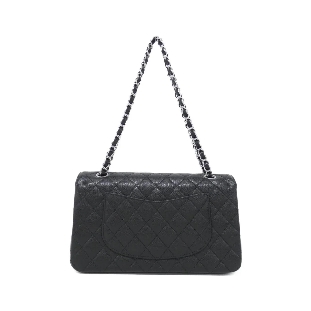 CHANEL Matelasse 1112 Shoulder Grained Calfskin 黑色 荔枝紋牛皮 未使用品 - 縮圖 2