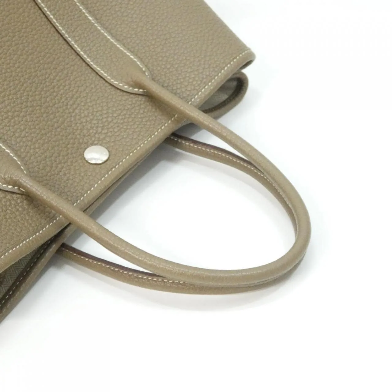 HERMES Garden Party 051568CK Tote Etoupe Rank B - Thumbnail 7