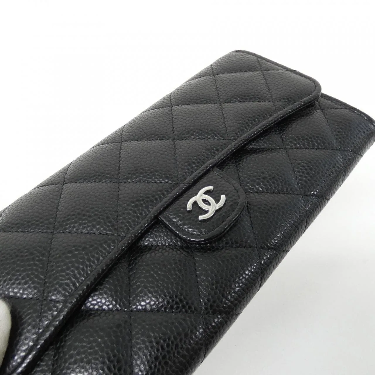 CHANEL Timeless Classic AP0241 Wallet Grained Calfskin Black Grained Calfskin Rank A - Thumbnail 3