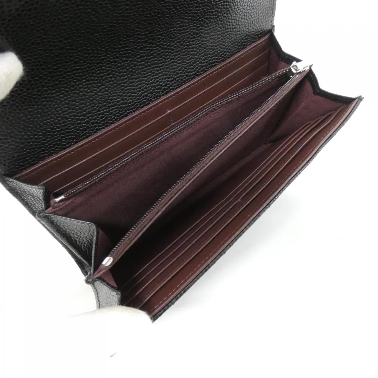 CHANEL Timeless Classic AP0241 Wallet Grained Calfskin Black Grained Calfskin Rank A - Thumbnail 4