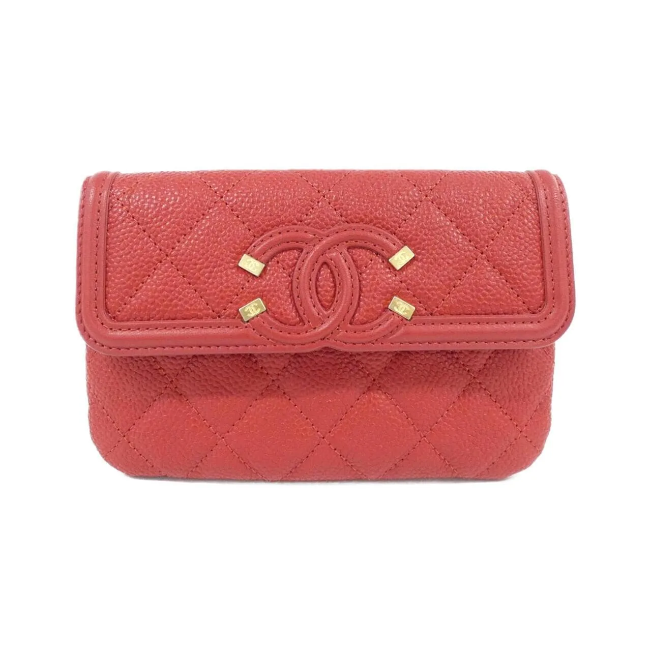 CHANEL Pouch Grained Calfskin