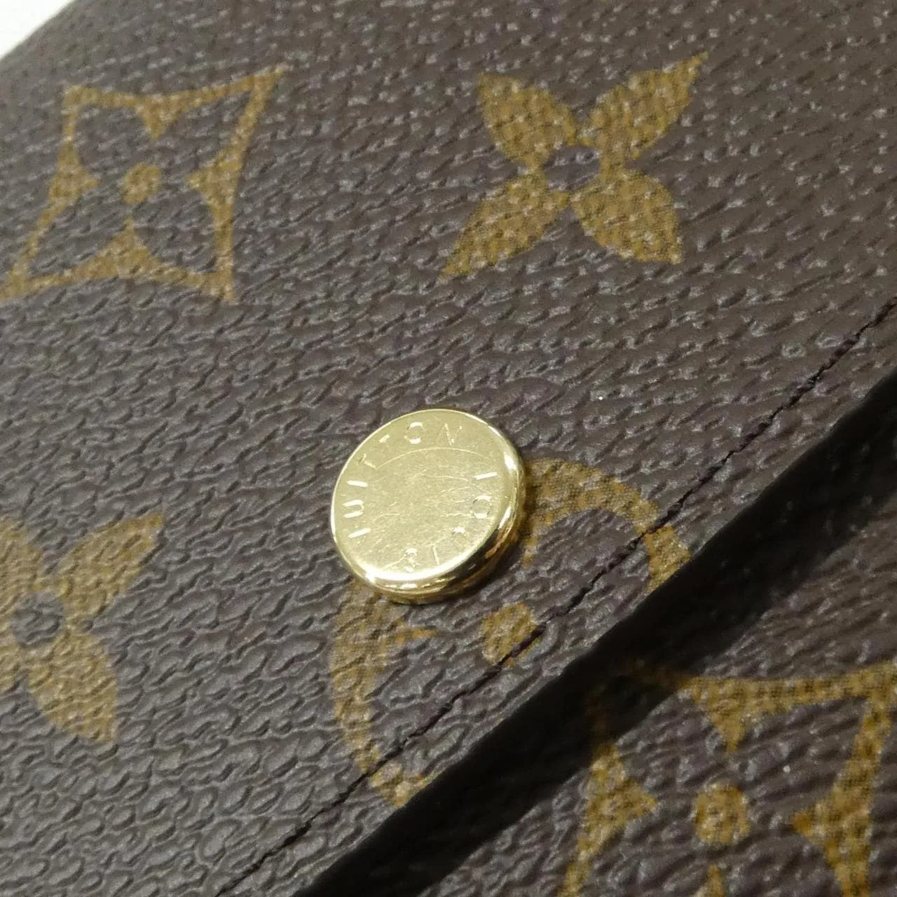 LOUIS VUITTON M60697 Wallet Monogram 黑色 Monogram 中古品A - 縮圖 3