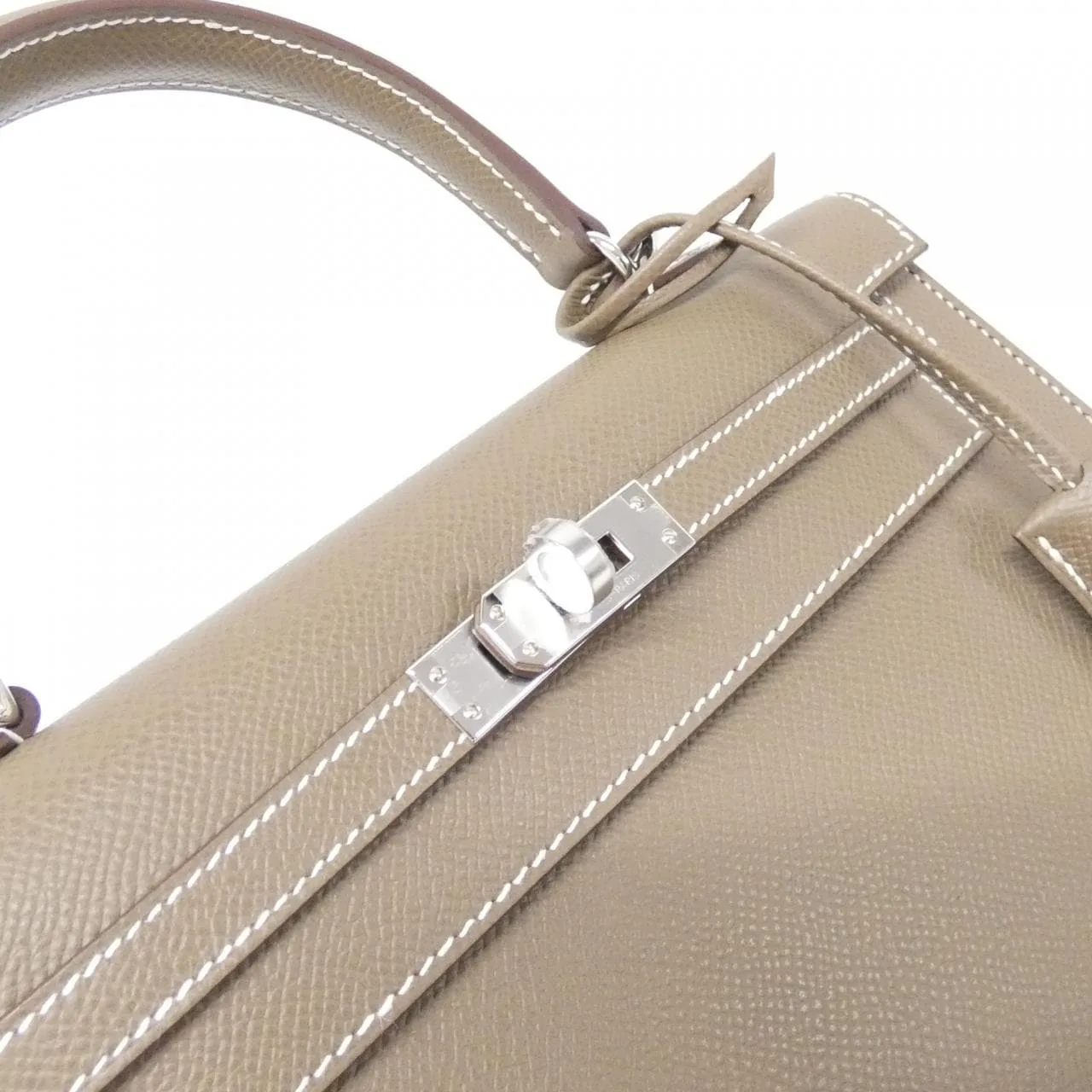 HERMES Kelly 038416CK Handbag Epsom Etoupe Epsom Leather Unused - Thumbnail 5