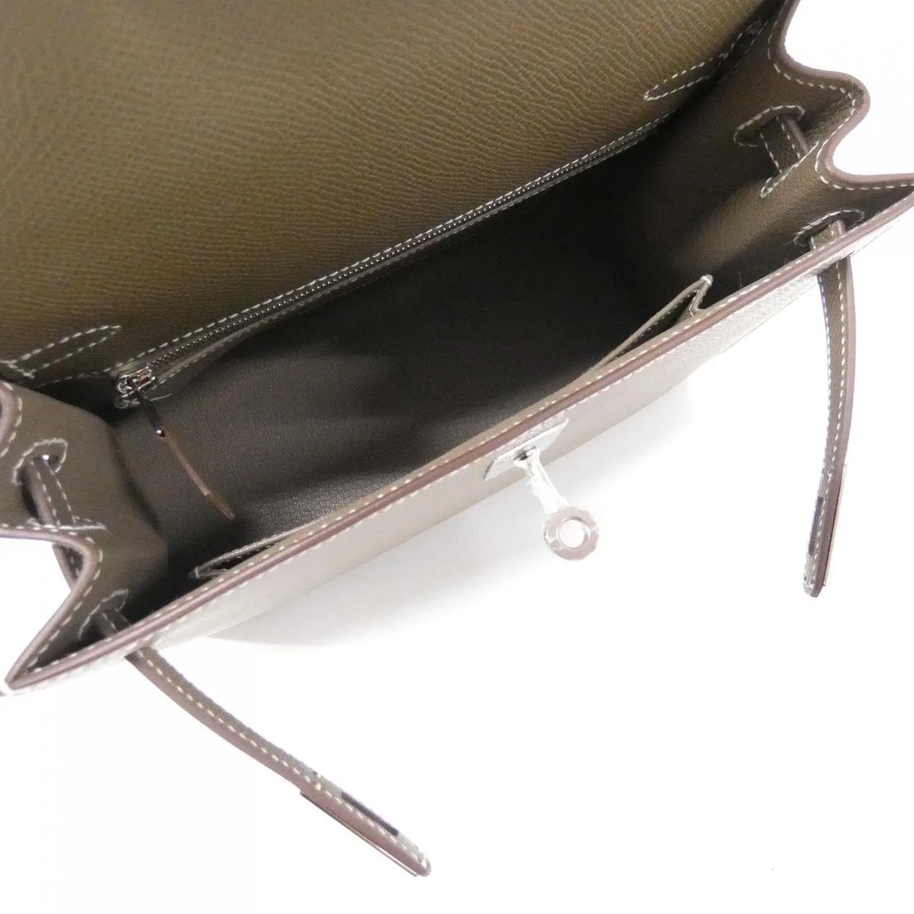 HERMES Kelly 038416CK Handbag Epsom Etoupe Epsom Leather Unused - Thumbnail 7