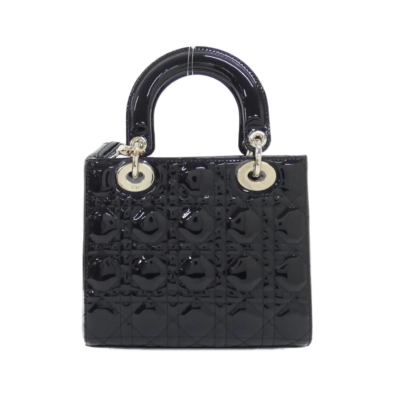 DIOR Lady Dior M0531OWCB Handbag Patent Leather Black Patent Leather Rank A - Thumbnail 2