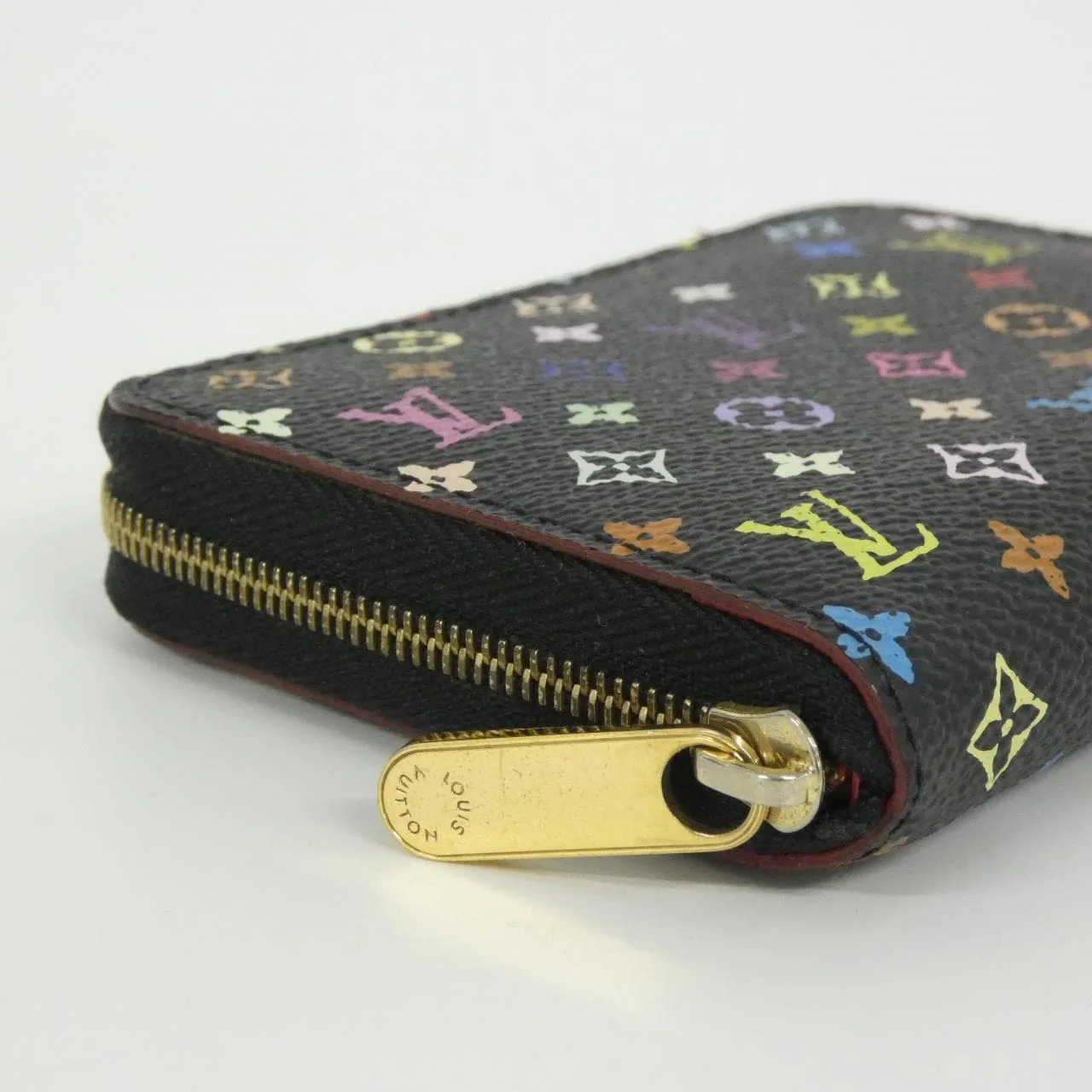 LOUIS VUITTON M93740 Coin Case Canvas Multicolor 帆布 中古品A - 縮圖 3