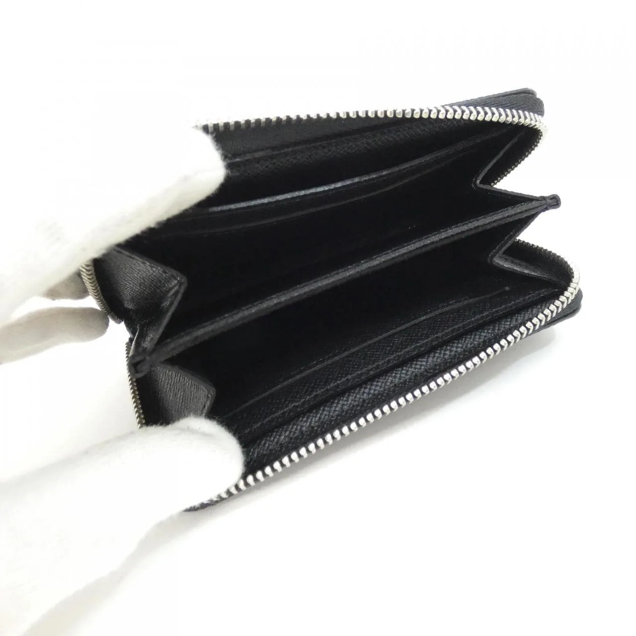 LOUIS VUITTON N63076 Coin Case Damier 黑色 Damier 中古品A - 縮圖 6