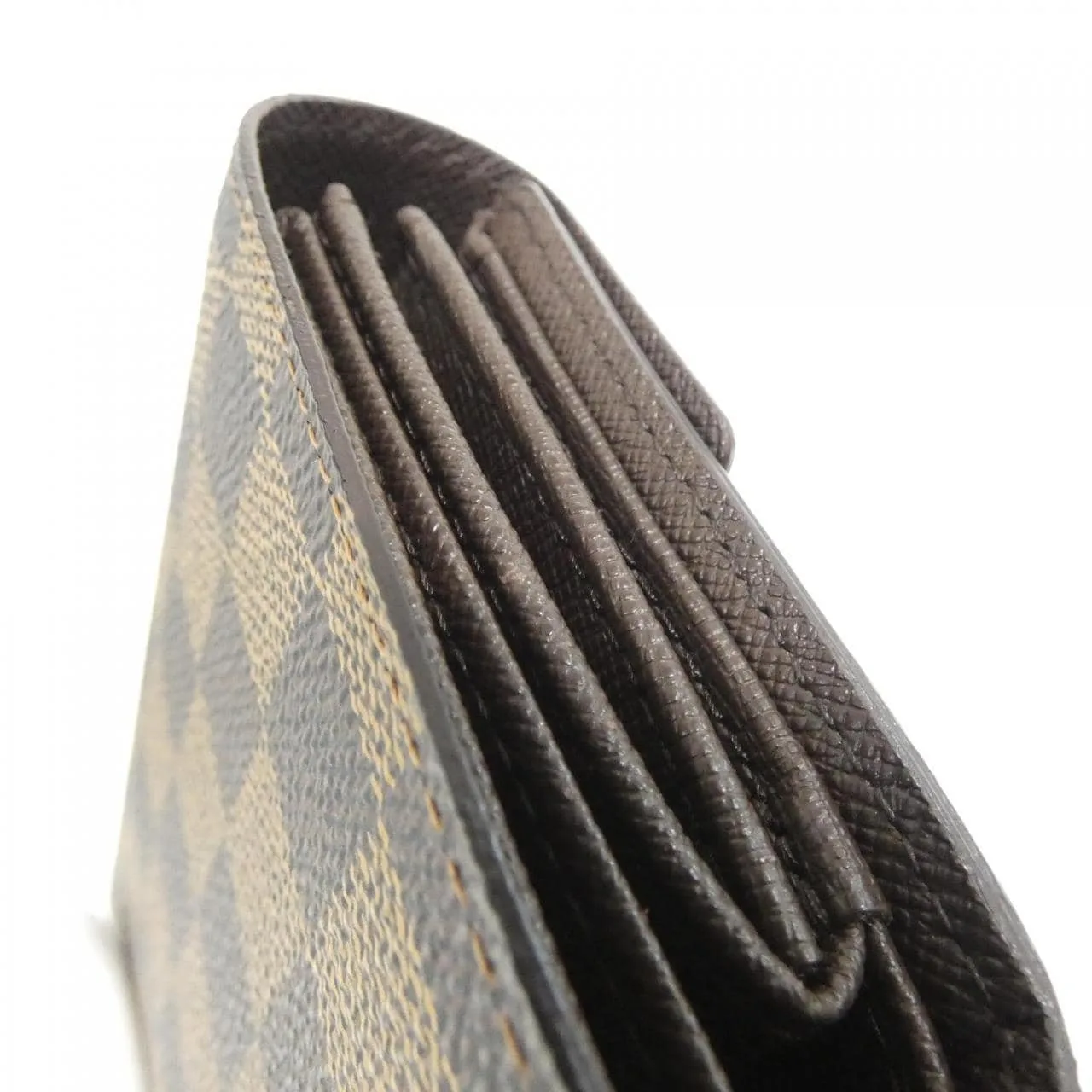 LOUIS VUITTON N63067 銀包 Damier 黑色 Damier 中古品A - 縮圖 4