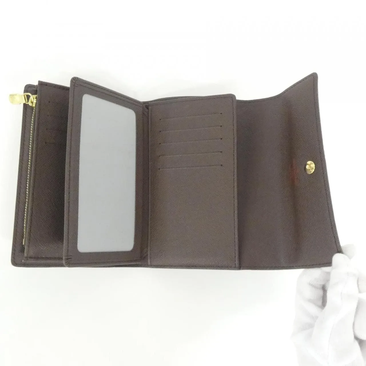 LOUIS VUITTON N63067 銀包 Damier 黑色 Damier 中古品A - 縮圖 7