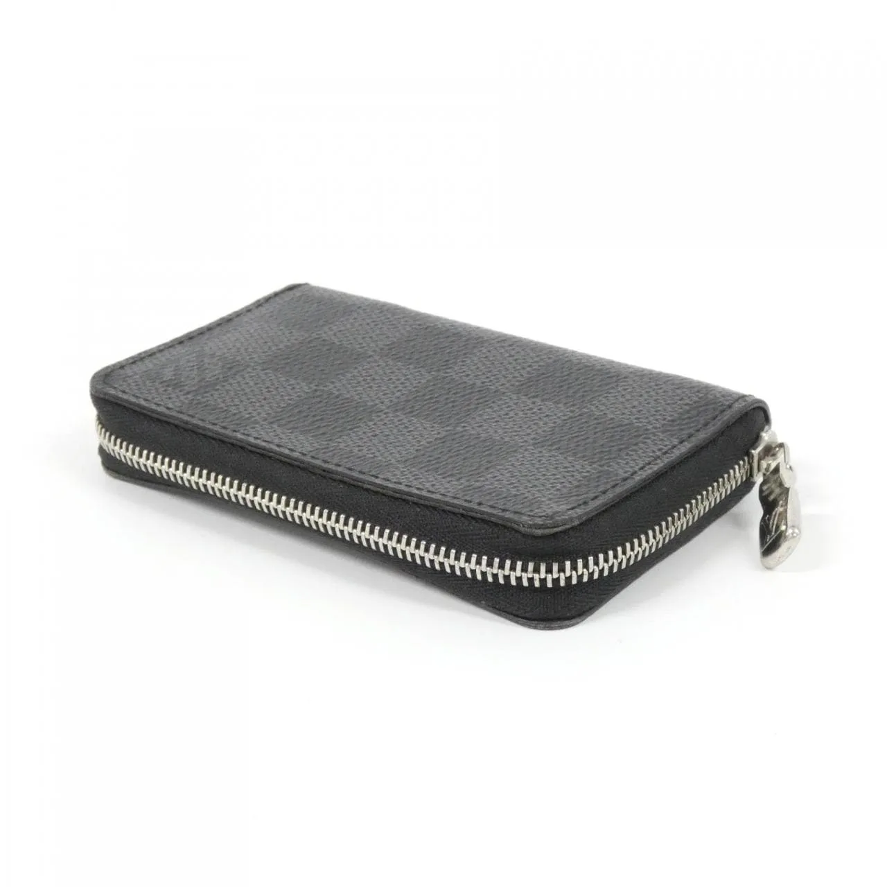 LOUIS VUITTON N63076 散紙包 Damier 黑色 Damier 中古品A - 縮圖 2