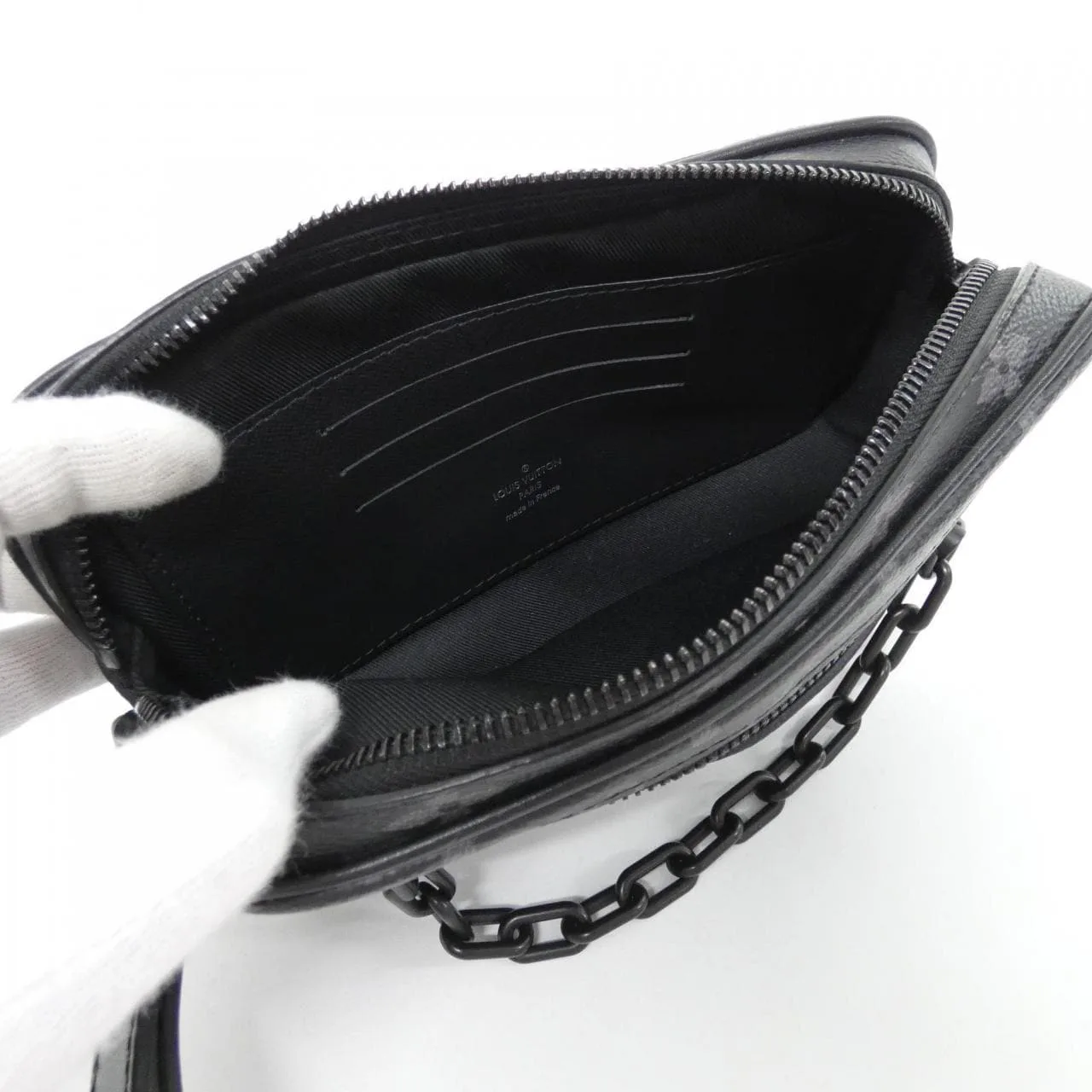 LOUIS VUITTON Pochette M68321 Handbag Monogram Black Monogram Rank A - Thumbnail 6