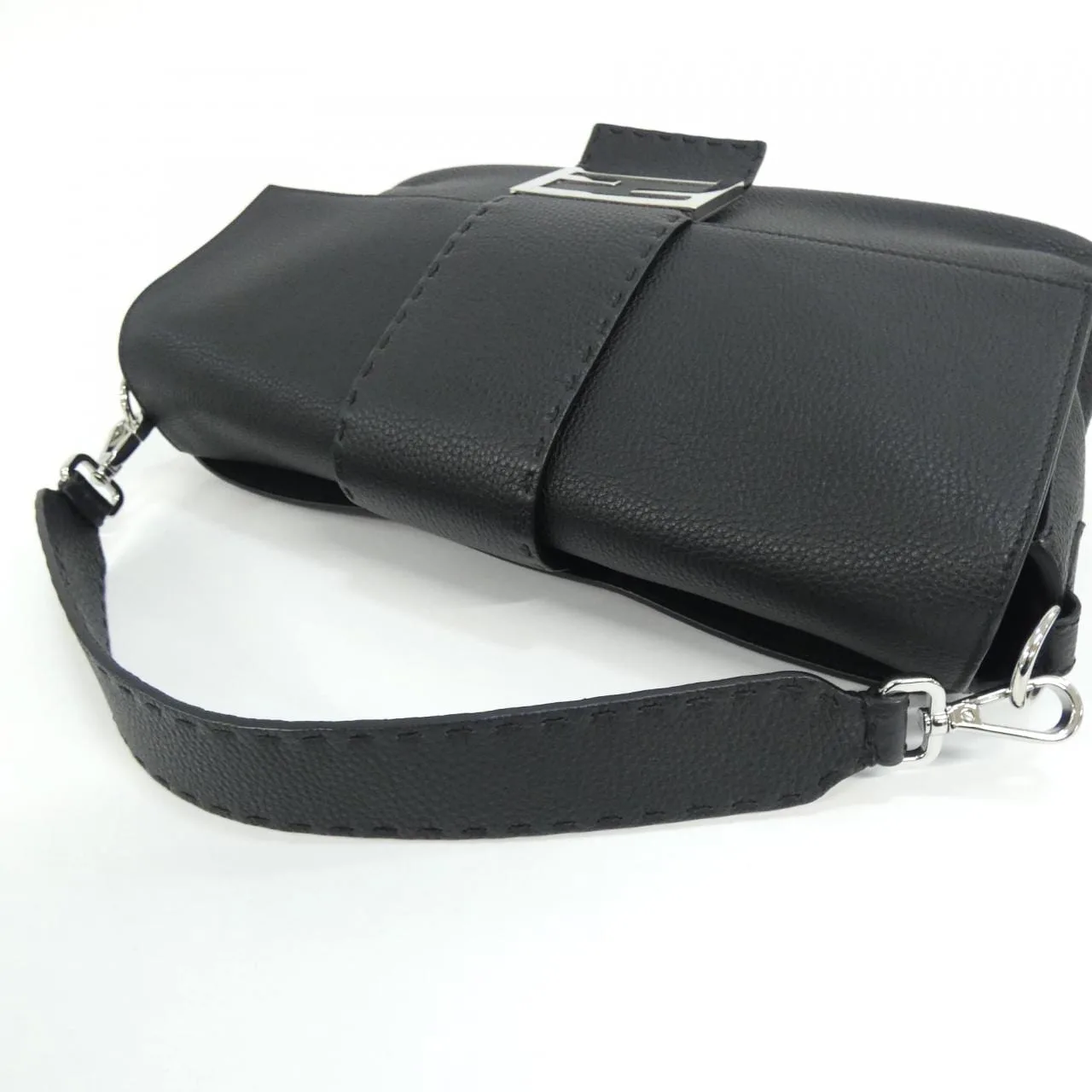 FENDI Baguette 7VA478 SFR Shoulder Leather Black Leather Rank A - Thumbnail 7