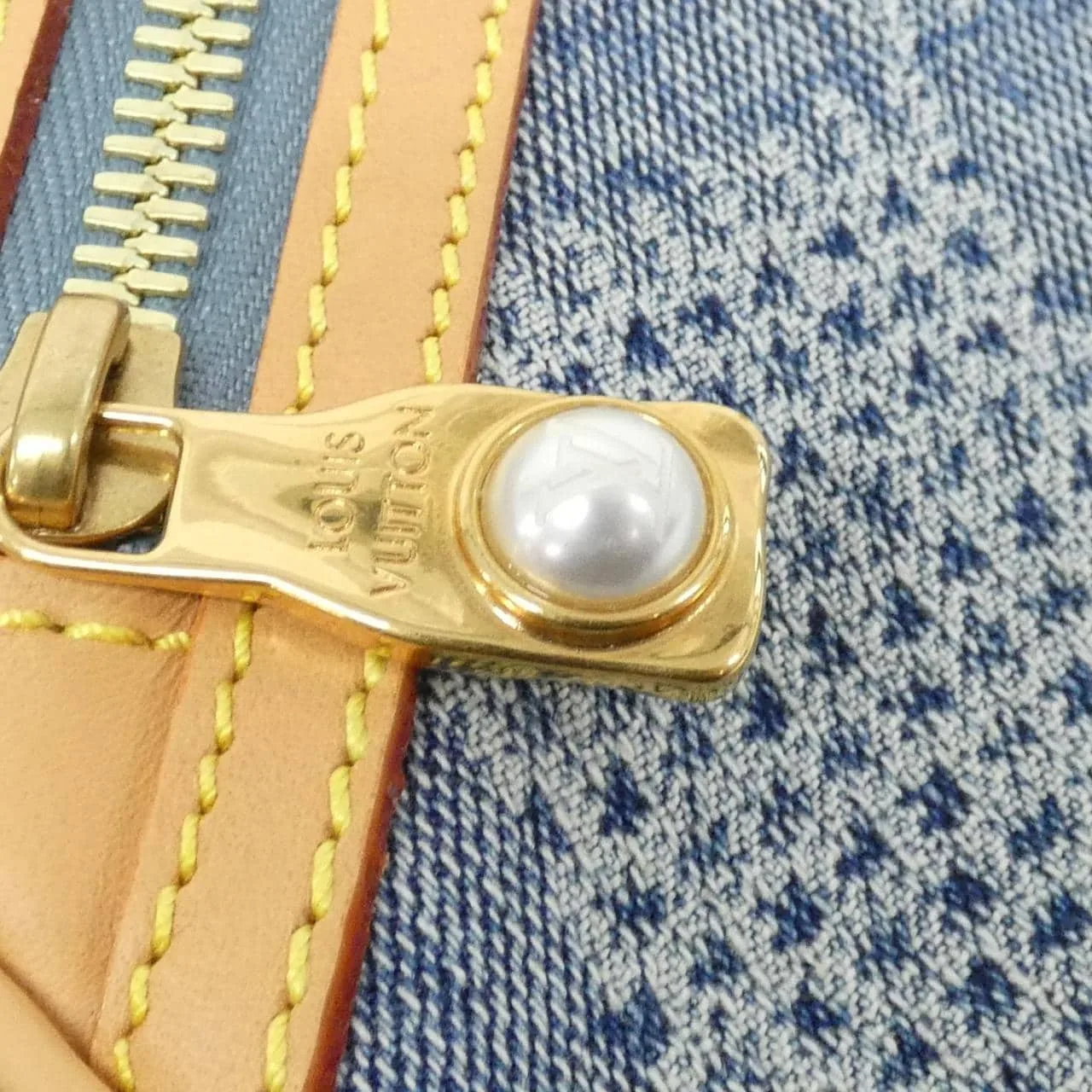 LOUIS VUITTON N40706 Shoulder Denim Blue Denim Rank A - Thumbnail 4