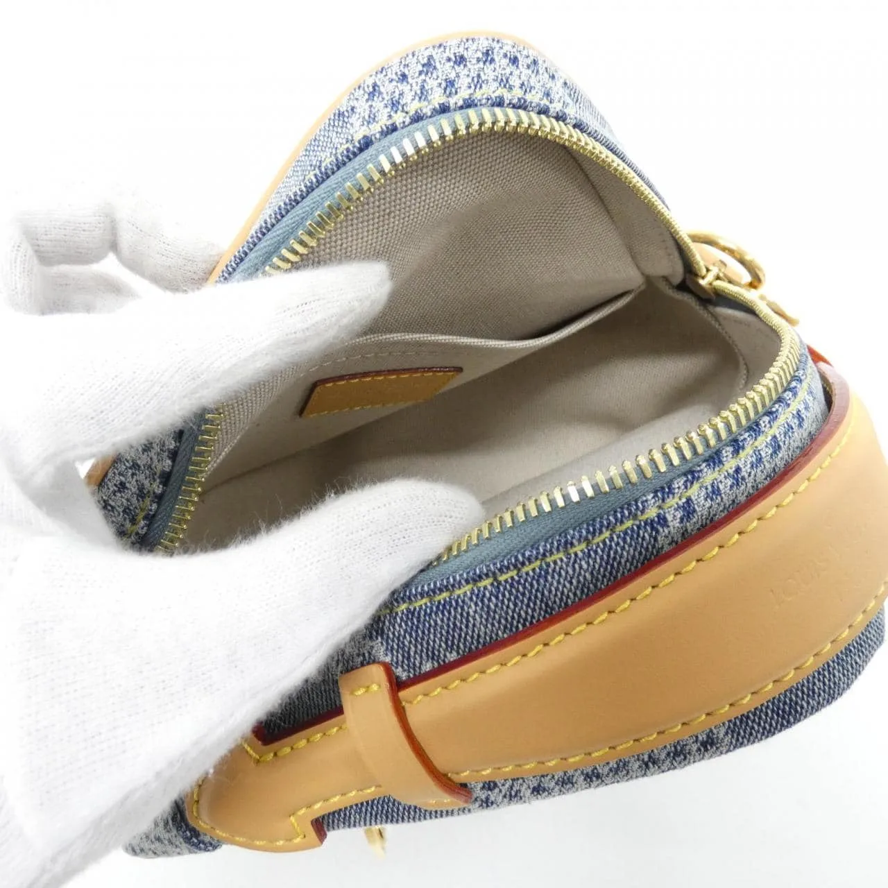 LOUIS VUITTON N40706 Shoulder Denim Blue Denim Rank A - Thumbnail 7