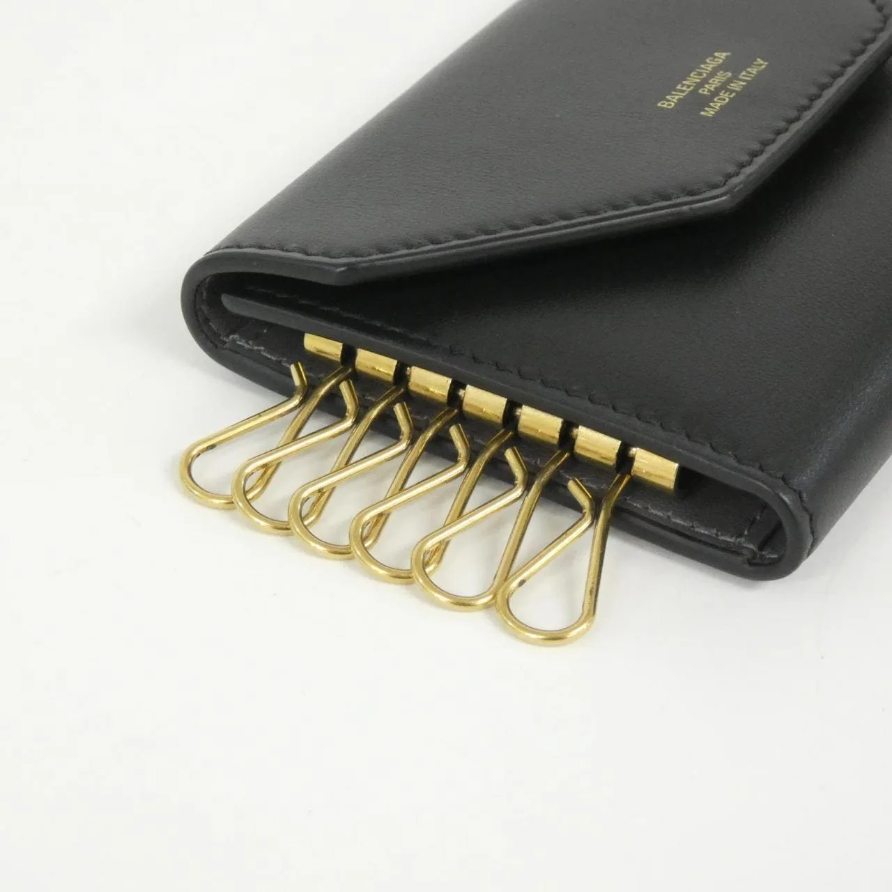 BALENCIAGA 736731 2AABY Key Case Black Rank A - Thumbnail 2