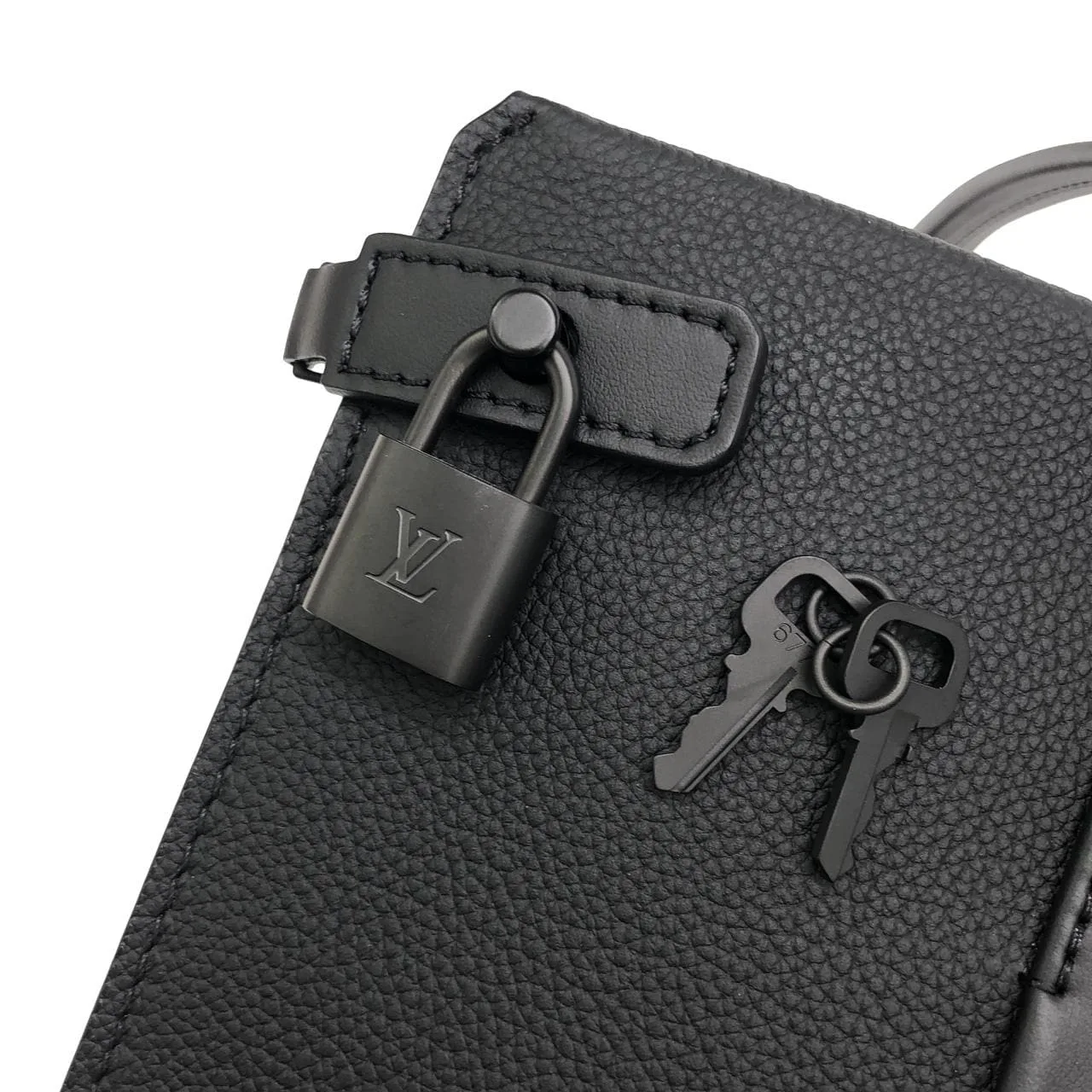 LOUIS VUITTON M57308 托特包 羊皮 黑色 羊皮 中古品A - 縮圖 4