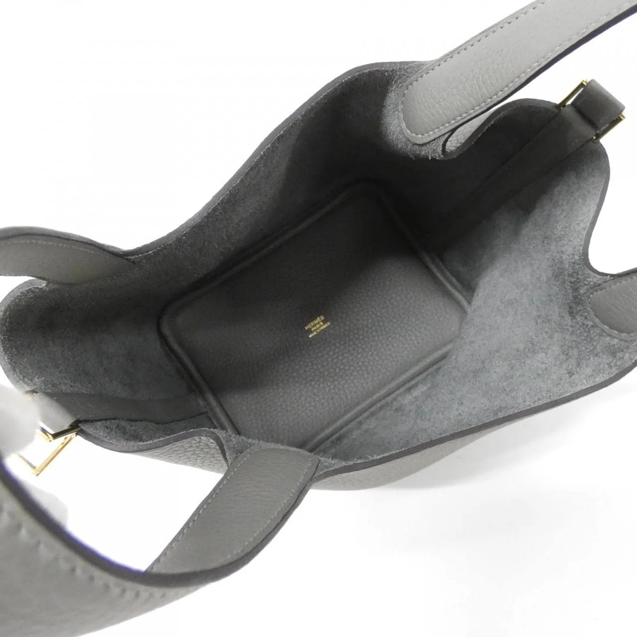 HERMES Picotin 056289CC Handbag Clemence Clemence Leather Unused - Thumbnail 5