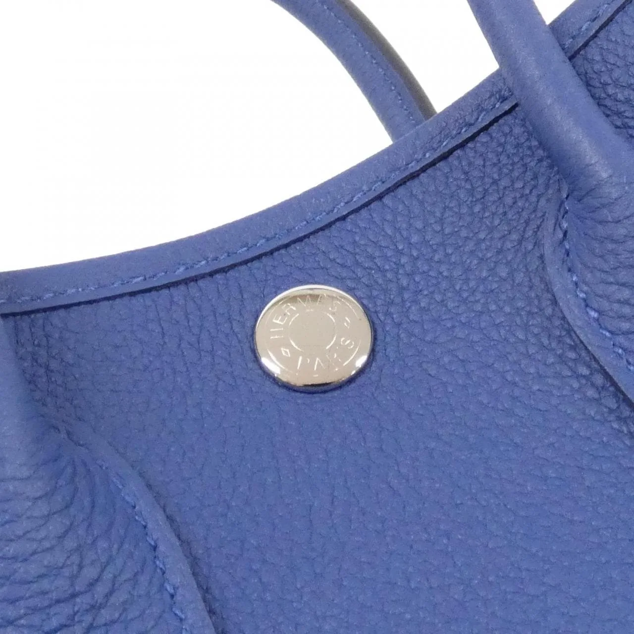 HERMES 086729CK Handbag Togo Blue Togo Leather Unused - Thumbnail 3