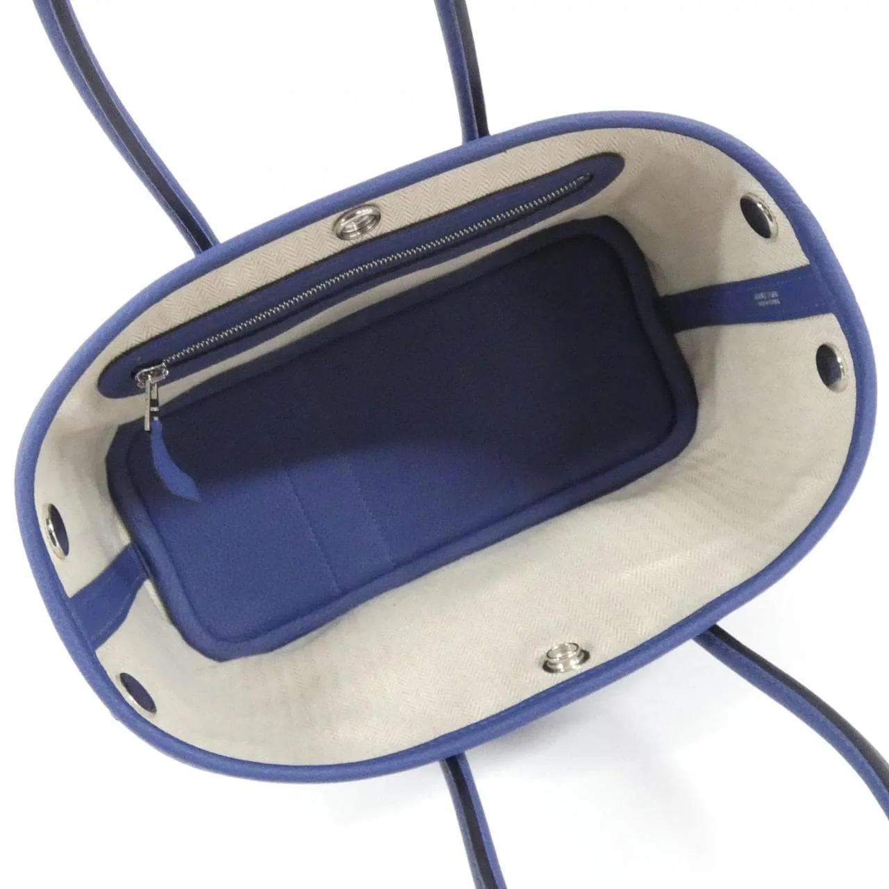 HERMES 086729CK Handbag Togo Blue Togo Leather Unused - Thumbnail 5