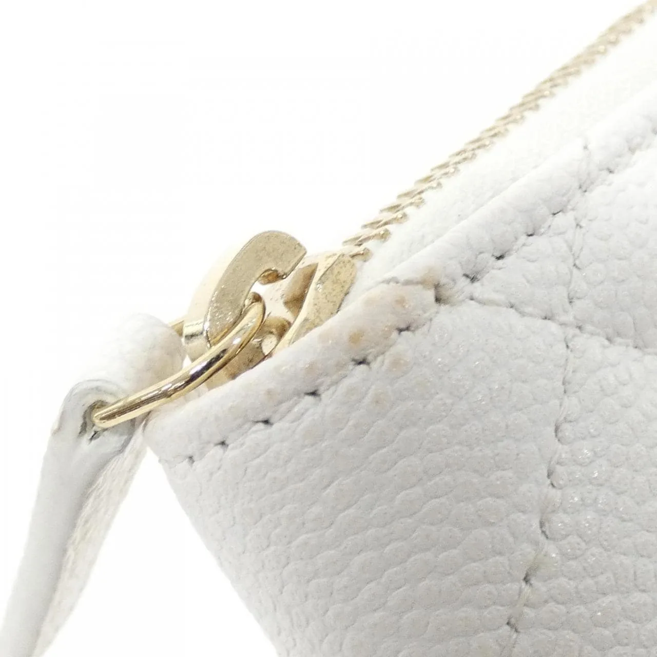 CHANEL Timeless Classic AP0216 Coin Case Grained Calfskin White Grained Calfskin Rank A - Thumbnail 6