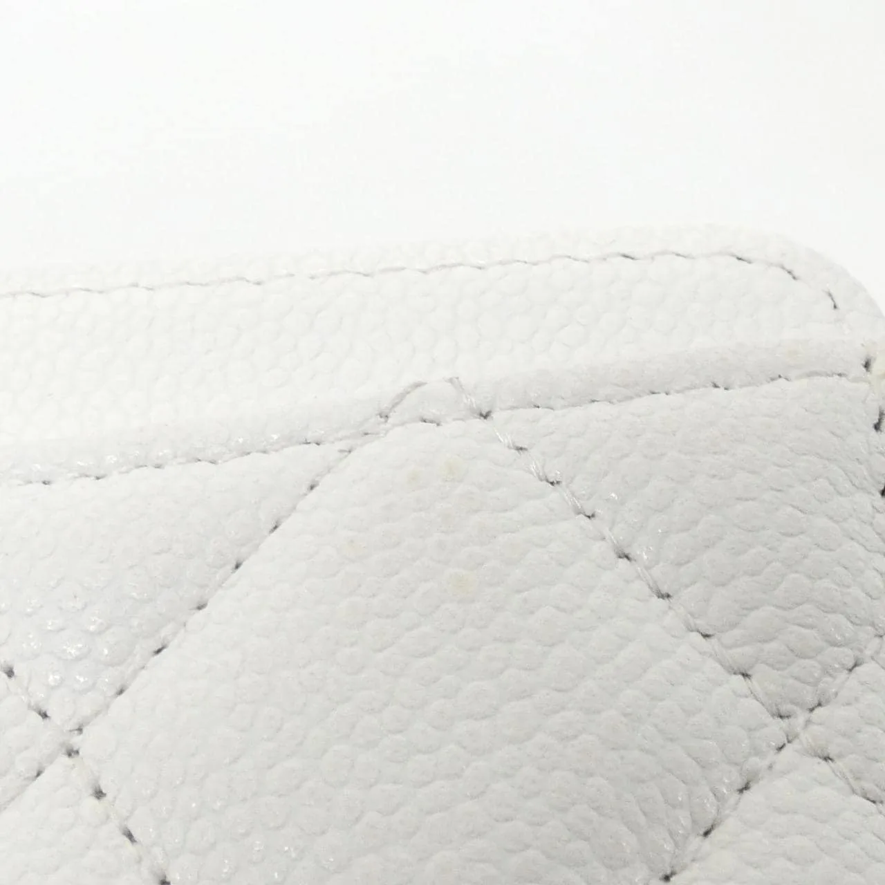 CHANEL Timeless Classic AP0216 Coin Case Grained Calfskin White Grained Calfskin Rank A - Thumbnail 7