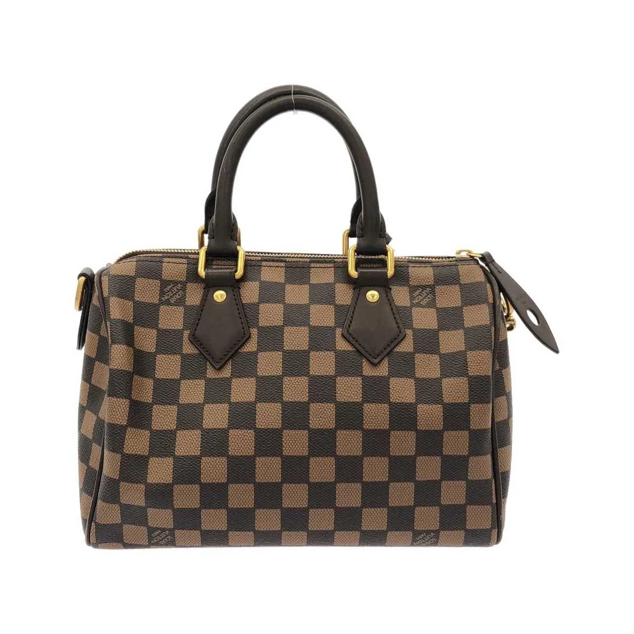 LOUIS VUITTON Speedy N40772 波士頓包 Damier 黑色 Damier 中古品A - 縮圖 2
