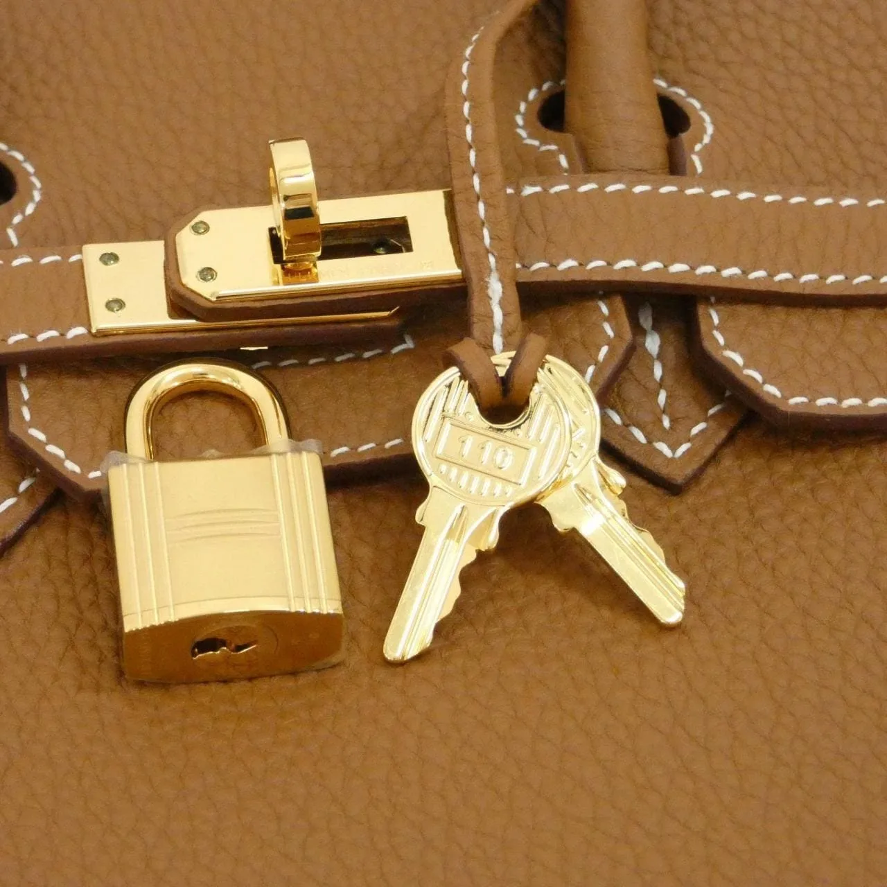 HERMES Birkin 041344CC Handbag Togo Gold Togo Leather Rank A - Thumbnail 4