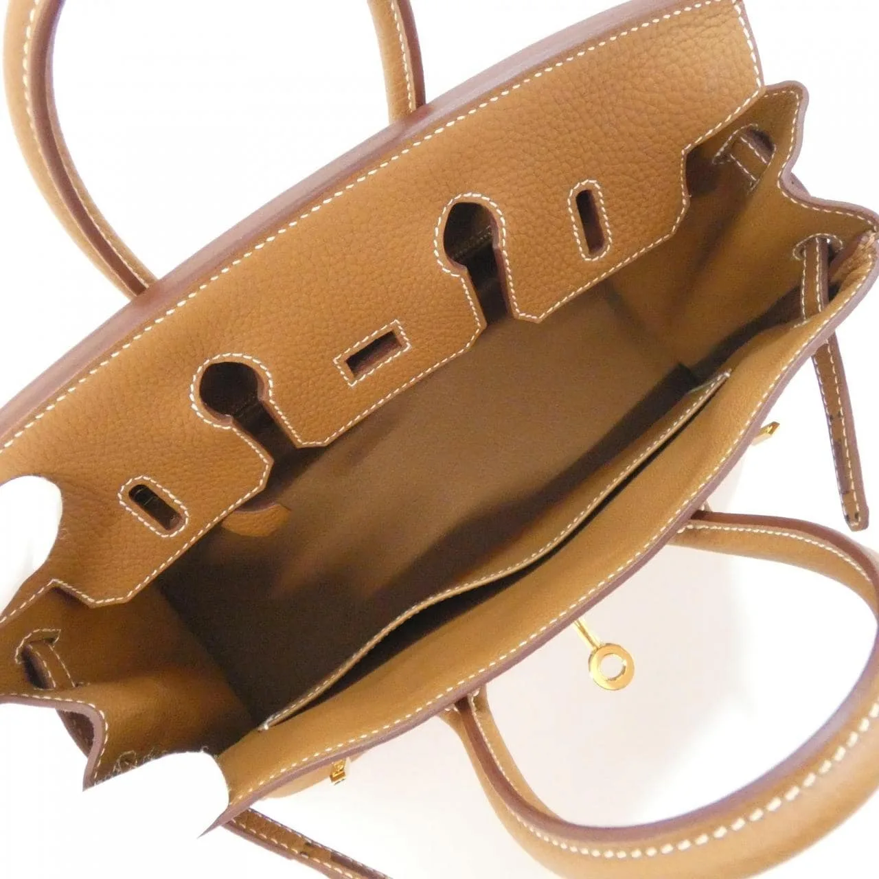 HERMES Birkin 041344CC Handbag Togo Gold Togo Leather Rank A - Thumbnail 6