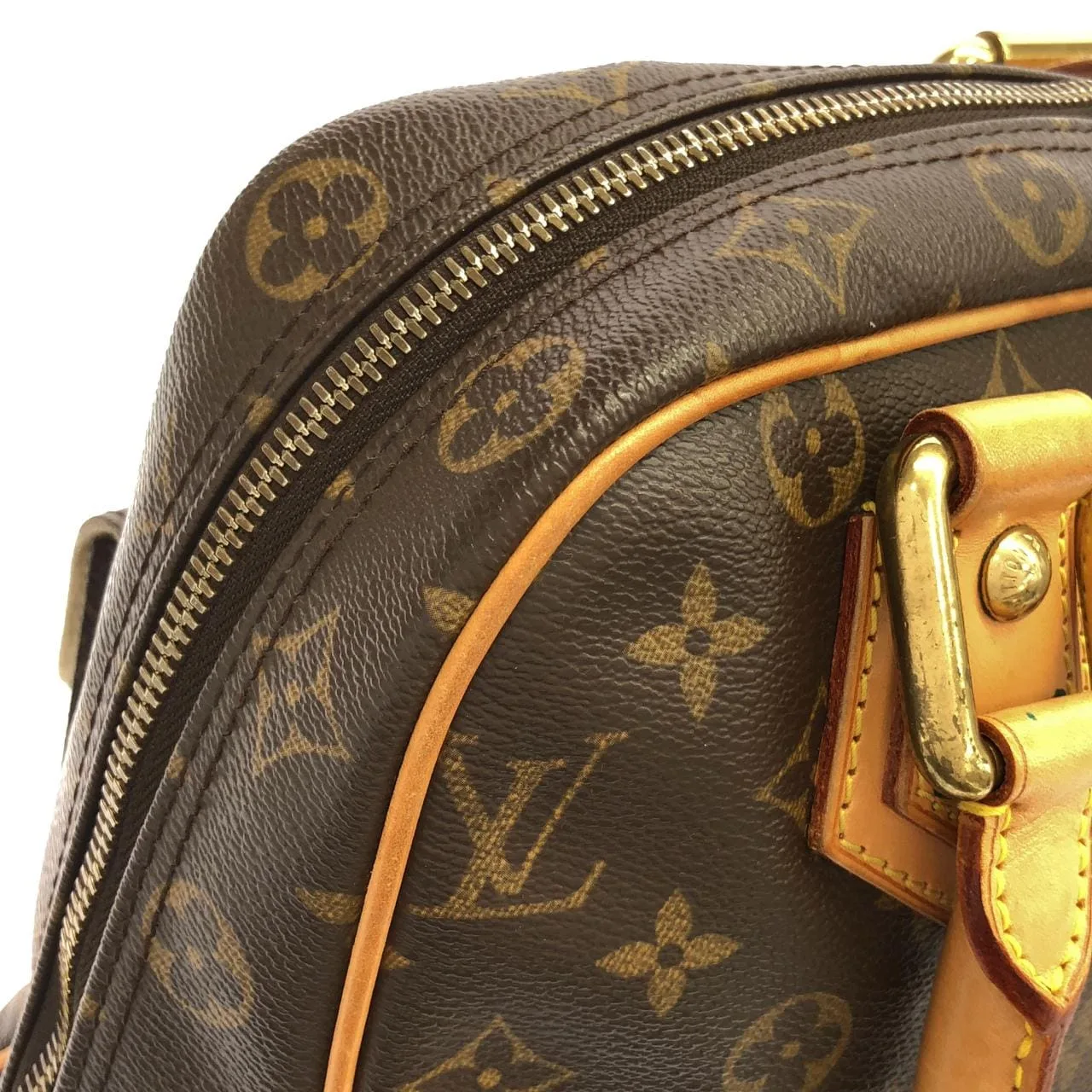 LOUIS VUITTON M40025 Handbag Monogram Black Monogram Rank B - Thumbnail 6
