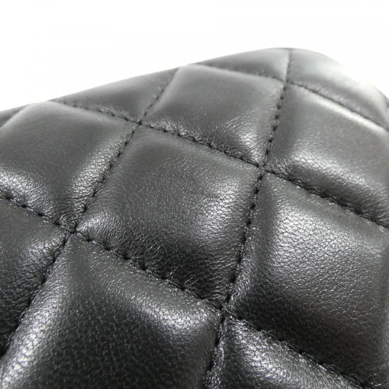 CHANEL Timeless Classic 80909 Pouch Lambskin Black Lambskin Rank A - Thumbnail 7