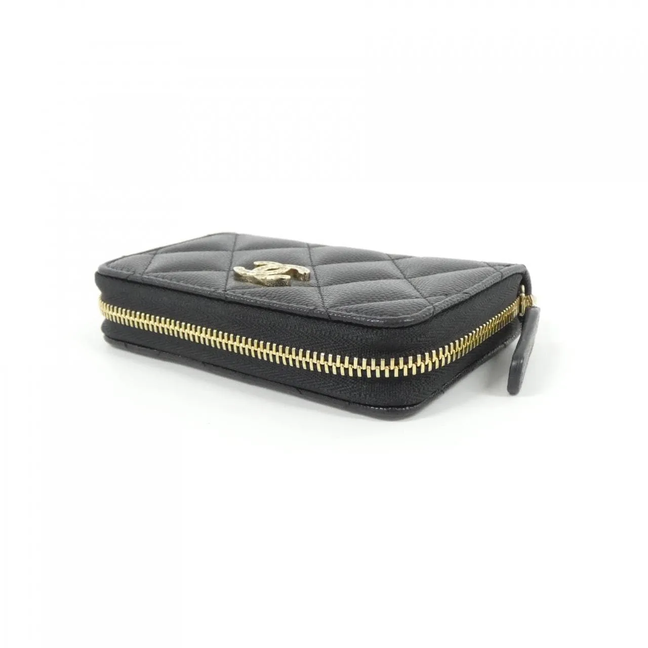 CHANEL AP4818 Coin Case Grained Calfskin Black Grained Calfskin Rank A - Thumbnail 3