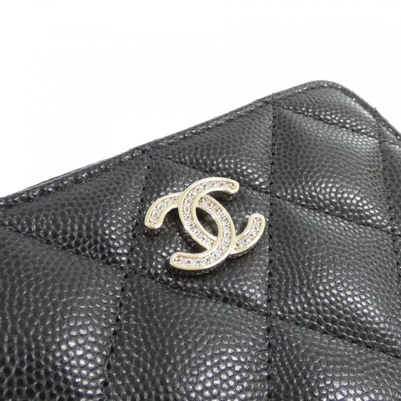 CHANEL AP4818 Coin Case Grained Calfskin Black Grained Calfskin Rank A - Thumbnail 4