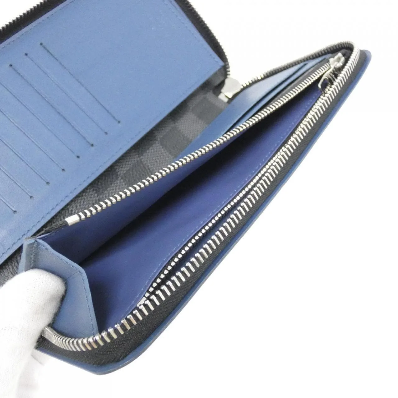 LOUIS VUITTON N63305 Wallet Damier Black Damier Rank B - Thumbnail 8
