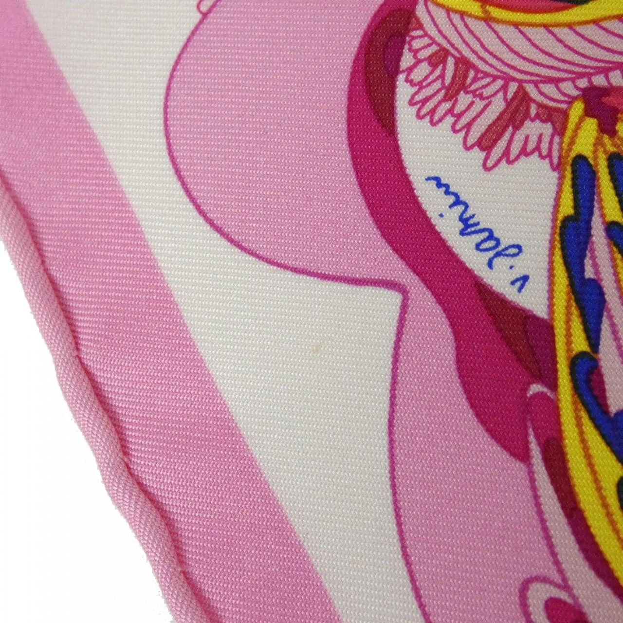 HERMES Scarf Blue Rank A - Thumbnail 3