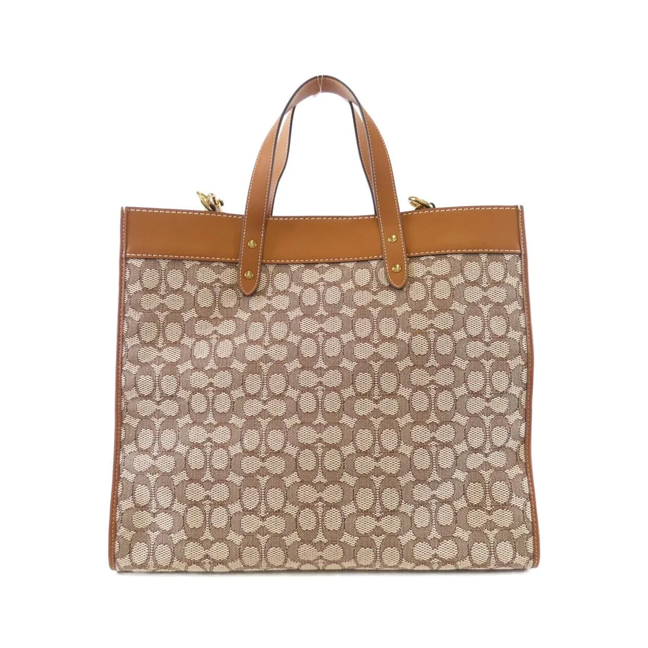 COACH CG974 手提包 帆布 黑色 帆布 中古品A - 縮圖 2