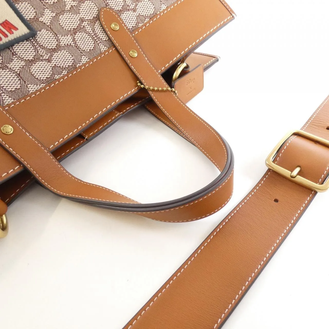COACH CG974 手提包 帆布 黑色 帆布 中古品A - 縮圖 5