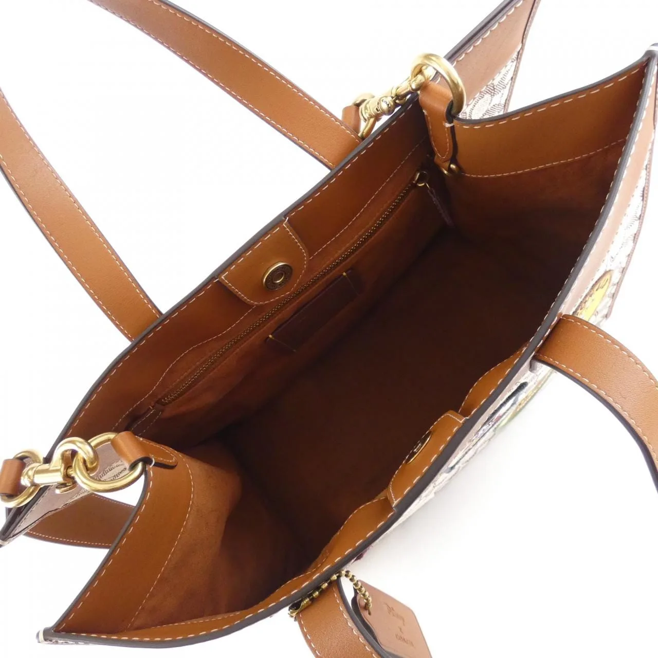 COACH CG974 手提包 帆布 黑色 帆布 中古品A - 縮圖 7