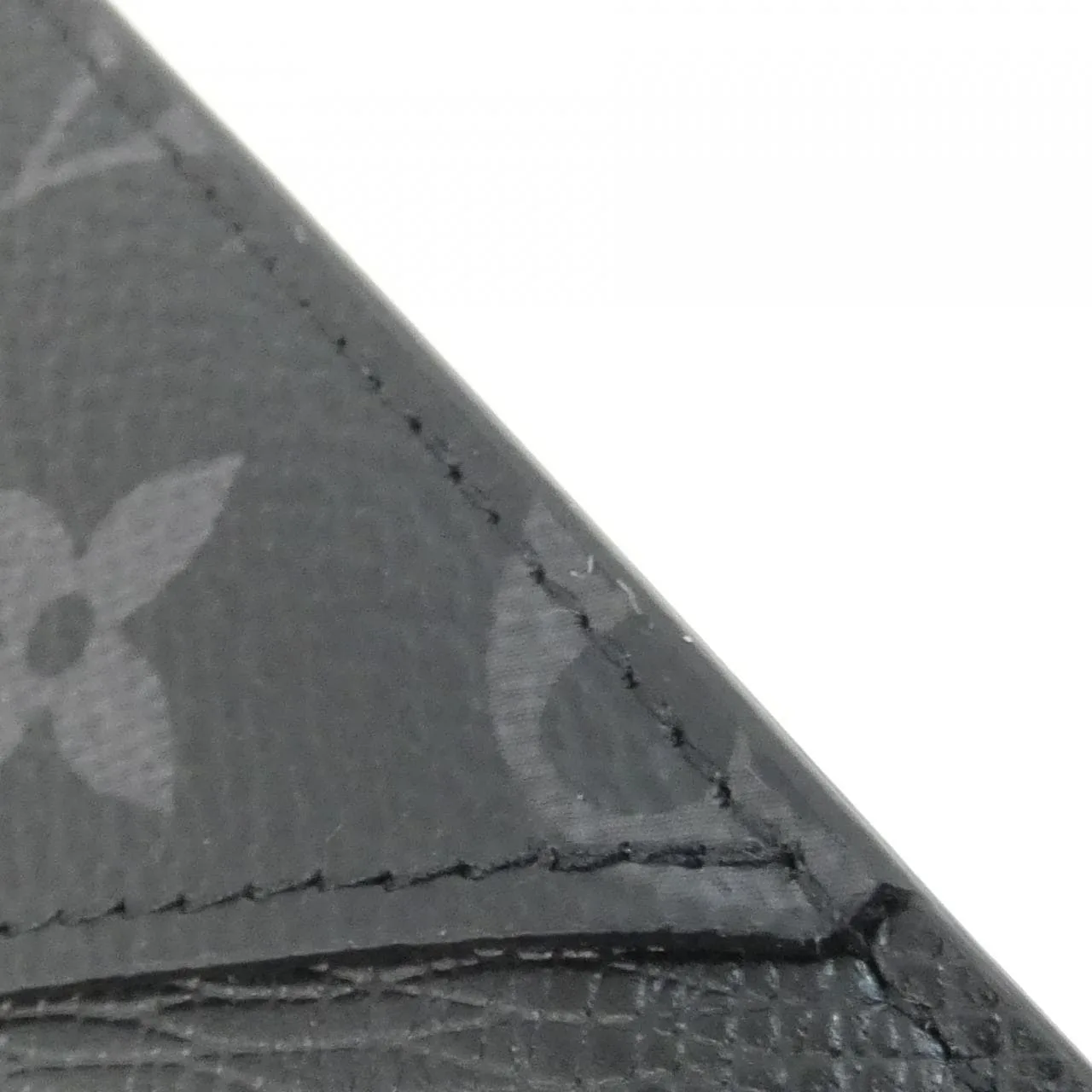 LOUIS VUITTON M30271 Coin Case Canvas 黑色 帆布 中古品A - 縮圖 4