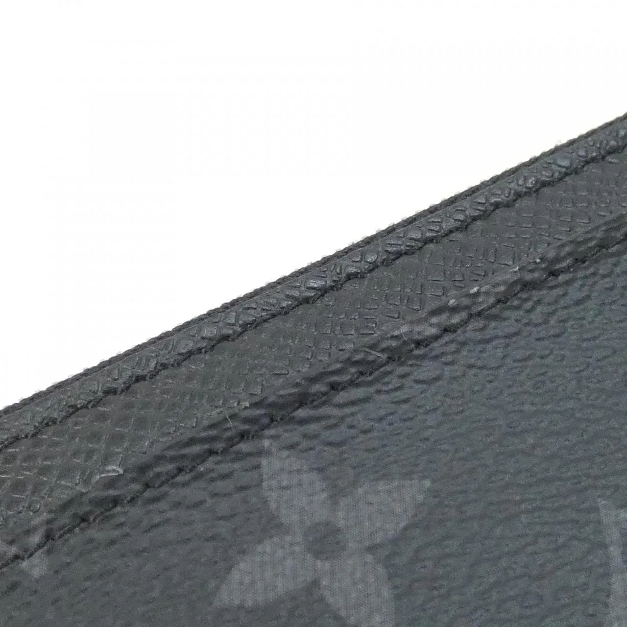 LOUIS VUITTON M30271 Coin Case Canvas 黑色 帆布 中古品A - 縮圖 5