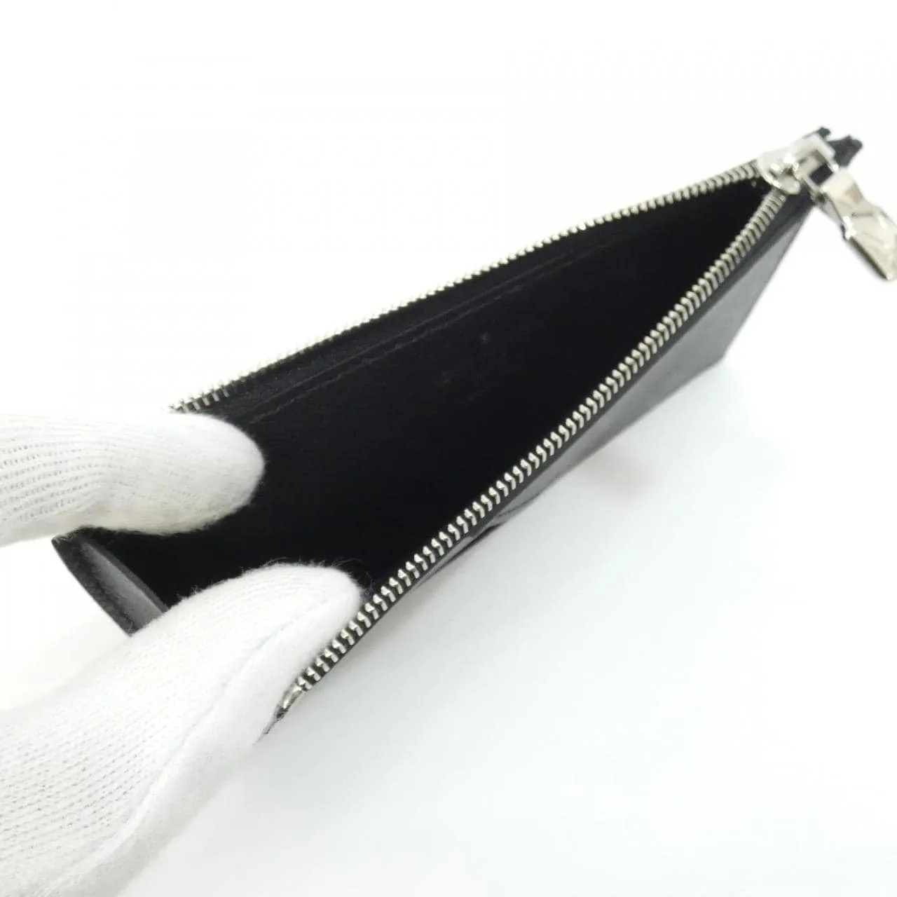 LOUIS VUITTON M30271 Coin Case Canvas 黑色 帆布 中古品A - 縮圖 6