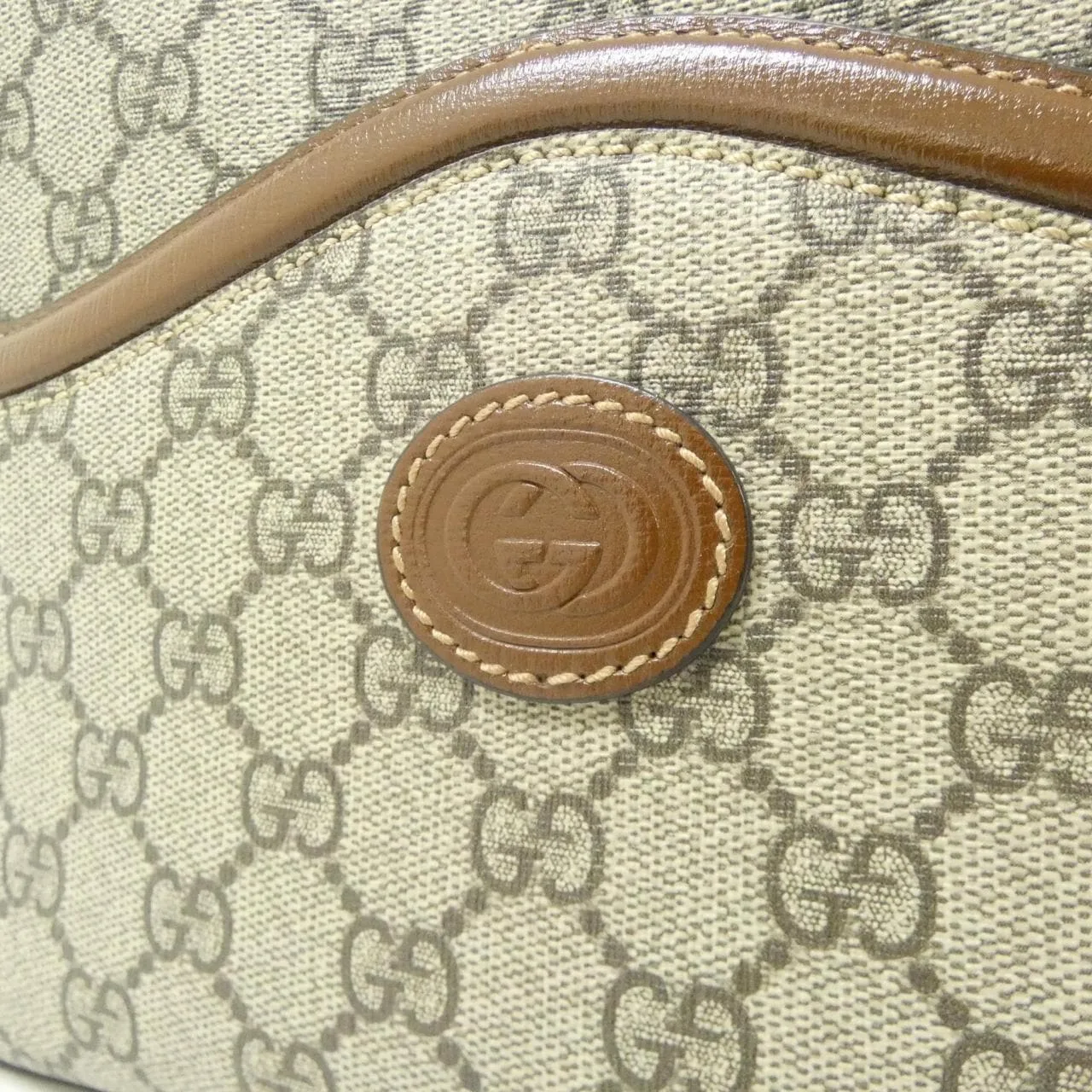 GUCCI Bamboo 675891 92THG 肩背包 帆布 黑色 帆布 中古品A - 縮圖 4