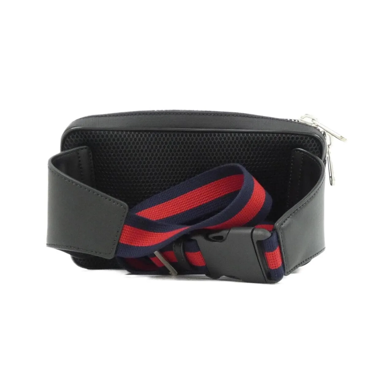 GUCCI 474293 K9RRN Belt Canvas 黑色 帆布 中古品A - 縮圖 2